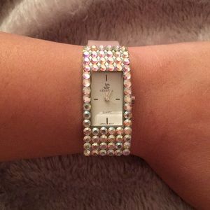 JC Crystal AB Quartz jelly watch